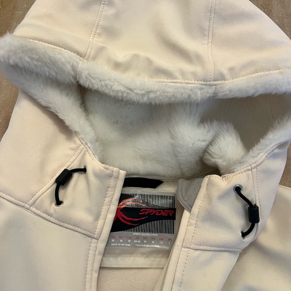 Spyder Women's Ski Jacket in Cream - Picture 2 of 9